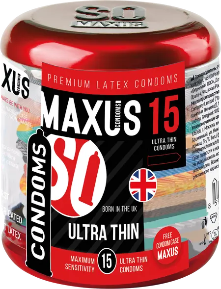 Kondomi Makus Ultra Thin №15 u gvozdenom kućištu, ultra tanki, 15 komada