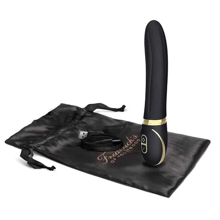 Reljefni vibrator od silikona 10 funkcija Crna