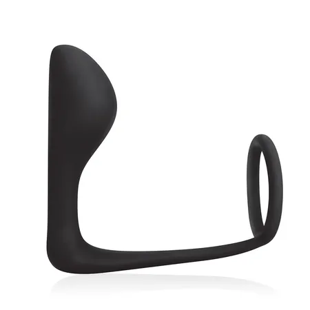 Prsten za erekciju sa analnim dodatkom za masažu prostate