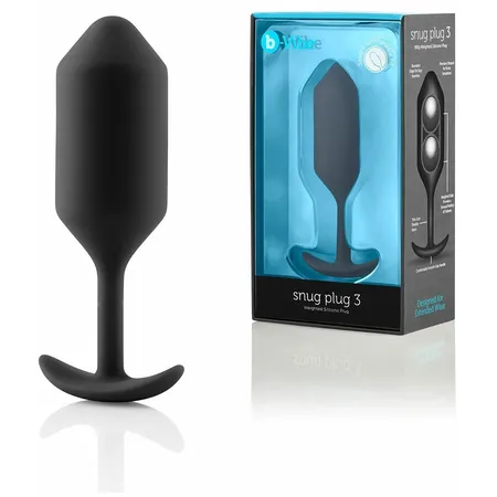 Profesionalni čep za nošenje B-Vibe Snug plug 3 crna