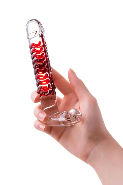 Nerealni Dildo Sekus Glass, staklo, prozirno, 16 cm (912023)
