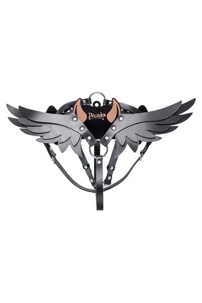 Portupea Pecado BDSM, krila, koža, crna