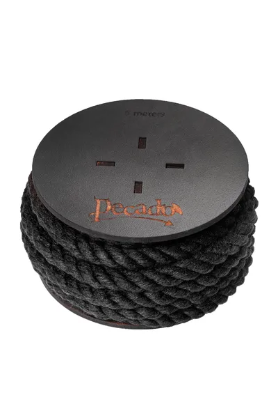 Pecado BDSM Shibari konopac, na kalemu, pamuk, Crna, 5m