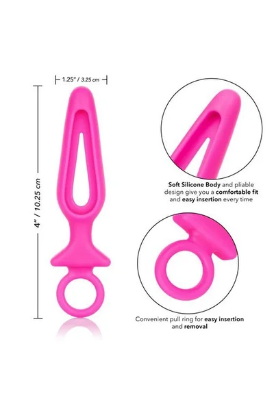 Silicone Groove probe Analni čep, roze