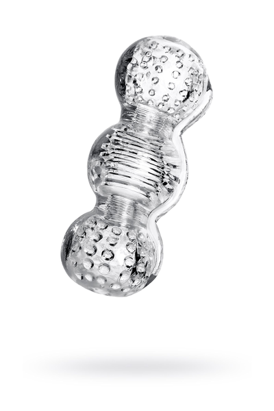 Masturbator nerealan Lingam bi TOIFA Rashmi, TPE, transparentan, 15,5 cm