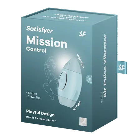 Satisfier Mission Control vakuumski stimulator klitorisa, cijan