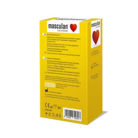 Masculan Ribbed+Dotted kondomi sa prstenovima i klinovima, 21 kom.