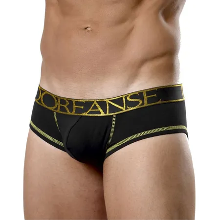 Crni boxeri sa žutim natpisom DOREANSE skraćeni