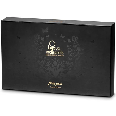 Četka nalivpera Bijouk Indiscrets Pom Pom-Feather tickler, Crna