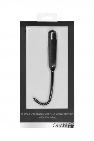 Vibrating Bullet plug vith Beaded Tip stimulator uretre