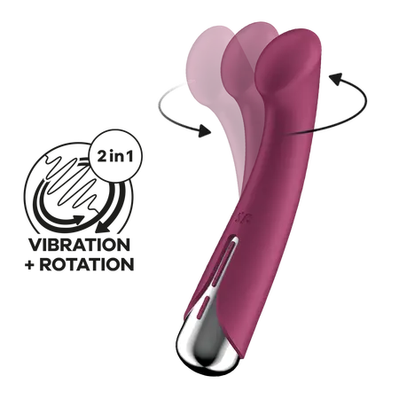 Vibrator za tačku G Satisfier Spinning G-spot 1, crvena