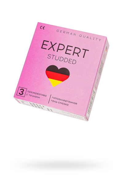 Ekpert studded Germani kondomi 3 kom. (pripijeni, tačkasti)