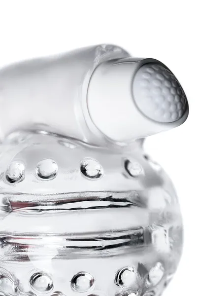 Masturbator nerealan Lingam bi TOIFA Shakti, TPE, transparentan, 9 cm