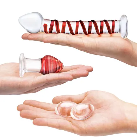 Komplet staklenih predmeta mr. SWIRLY