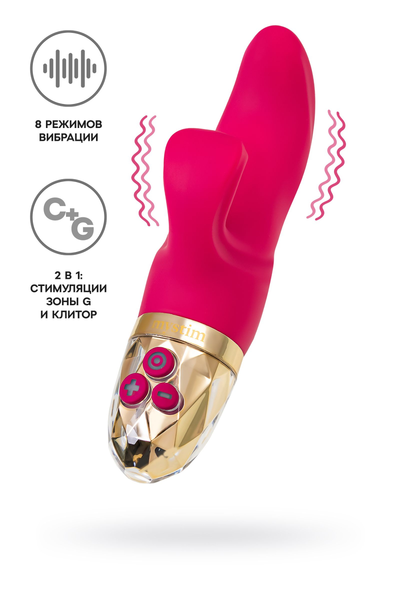 Mistim Hop Hop Bob Vibrator, bordo, 16,5 cm
