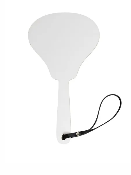 Paddle meko srce crno od prave kože, drveta i HDF premaza bele boje