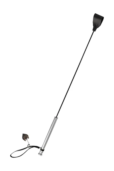 Pecado BDSM stack, sa metalnom drškom, model 2, koža, crna