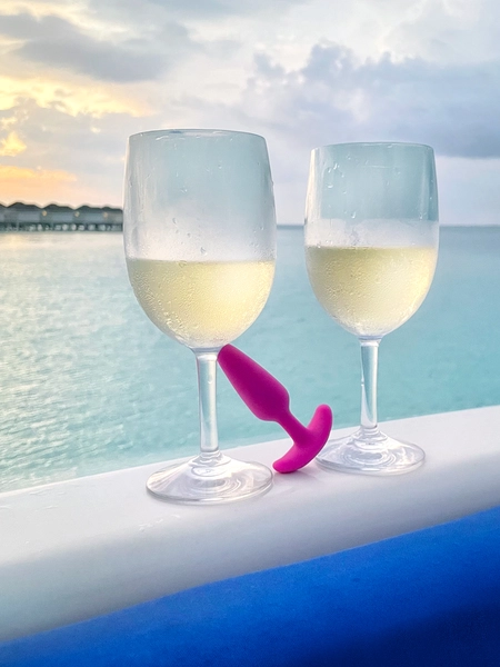 Gvibe Gplug XS Raspberry najmanja kontrolisana vibraciona ploča, 6.5 k 2.5 cm