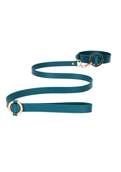 Ogrlica sa povodcem Ouch ouch! - Collar With Leash - Green