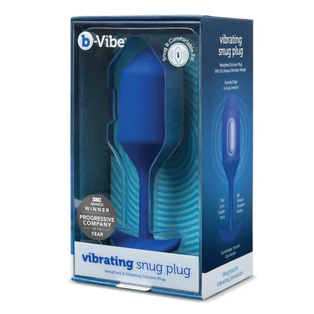 Pluta za nošenje sa vibracijama plava B-Vibrating Snug plug 4