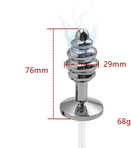 Aluminijumski Analni čep u obliku vijka sa elektrostimulacijom