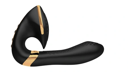 Soio vibracioni stimulator za klitoris i G zonu sa dva nezavisna motora, crni