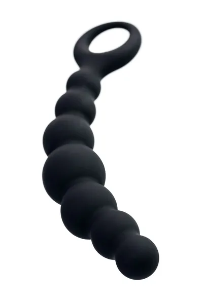 Analni stimulans Popo Pleasure bi TOIFA carina, vodootporan, silikon, Crna, 19 cm, Ø 3 cm
