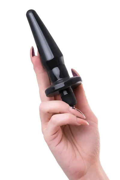 Toifa Popo Pleasure Lacerta analna čaura sa vibracijama, TPR, Crna, 12,1 cm