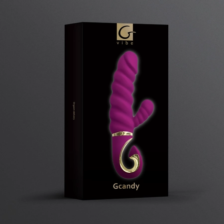 Zapanjujući vibrator Gvibe Gcandi-slatka malina, 18 cm ljubičasta
