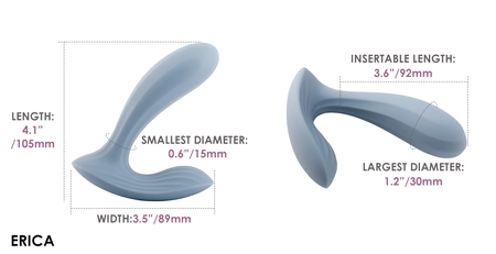 Erica interaktivni vibracioni masažer, plava