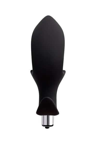 Analna vibraciona torbica-expander Popo Pleasure bi TOIFA Cordis, silikon, Crna, 17 cm, Ø 7,5 cm