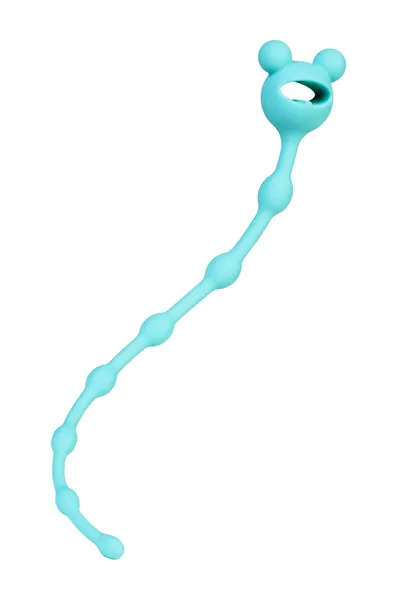 Analni lanac stvari-trbušnjaci, silikon, svetlo plava, 28 cm