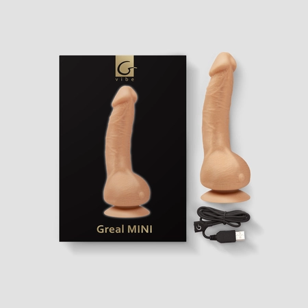 Gvibe Greal mini-mini verzija realističnog vibratora iz Bioskina, 18k3 cm (telesna)
