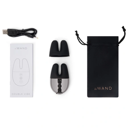 Le Vand Double Vibe masažer sa dvostrukom vibracijom tamni grafit