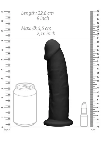 Dildo bez skrotuma 22,8 cm.