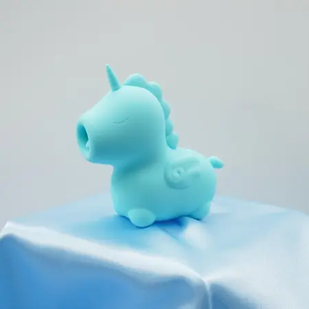 Vibracioni masažer Unihorn-Mount'n Peak sa stimulacijom uvule, svetlo plava