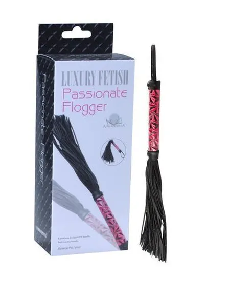 Pletenica passionate flogger l drške 150 mm l rep 240 mm, boja ručke crvena umetnost. ek-3106
