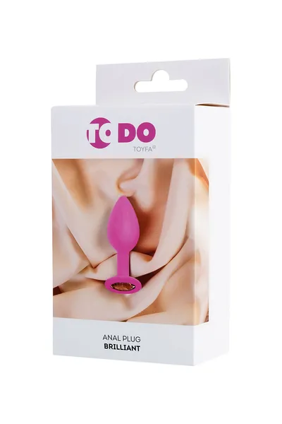 Analna čaura Todo bi Toifa Brilliant, silikon, ružičasta, 8 cm, Ø 3 cm, 50 g