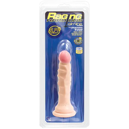 Dildo 4,5 rebrasti na usisnoj čaši Raging Hard-Ons Slimline with Suction Cup-4.5 Dong