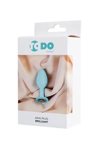 Analna čaura Todo bi Toifa Brilliant, silikon, plava, 8 cm, Ø 3 cm, 50 g