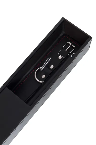 Pecado BDSM komplet za vezivanje, 3 tačke fixacije, odstojnik, okovi, koža, crna