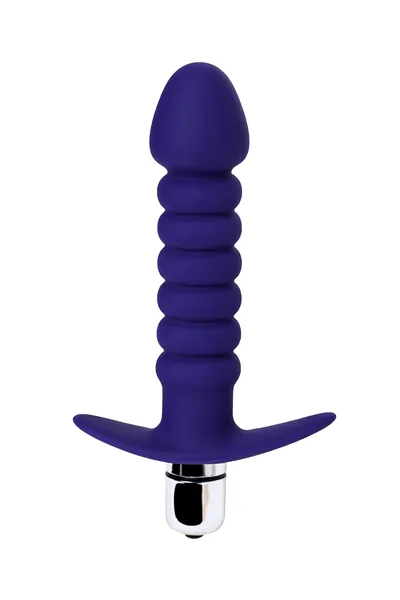 Analni vibrator stvari-trbušnjaci, ljubičasta, silikon, 14 cm
