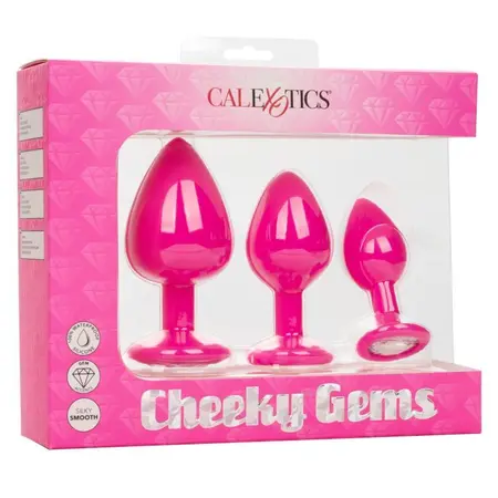 Set od tri čep Cheeki Cheeki gem, roze