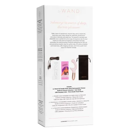 Le Vand XO elegantni vibracioni masažer sa dva motora ružičasto zlato