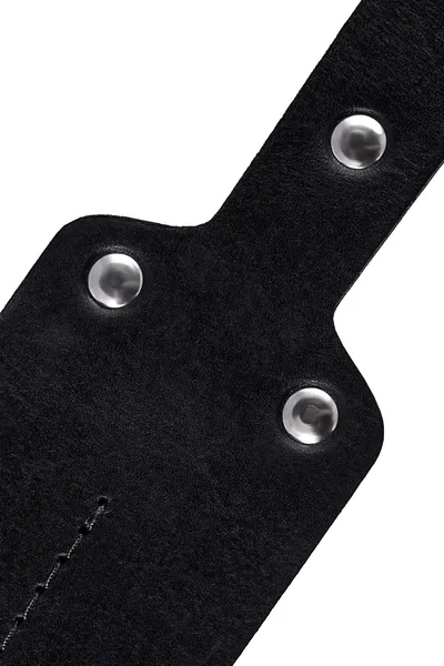 Pecado BDSM paddle, meka, prirodna koža i drvo, crna