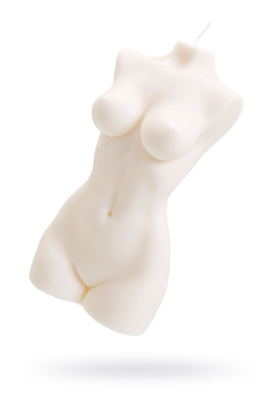 Unutrašnja sveća Pecado BDSM ženski torzo bela, 850 gr.