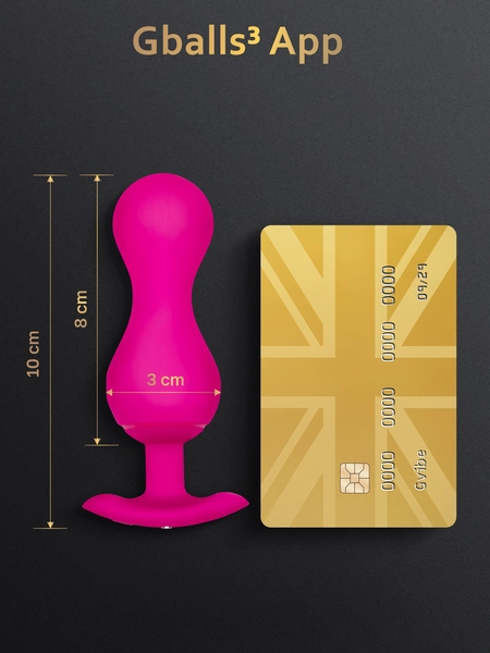 Gvibe Gballs 3 App Petal Rose-Kegelov pametni trener, 8k3 cm, roze