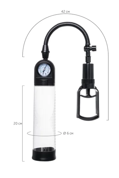 Sekus Men Training Helmer mehanička pumpa, ABS plastika, Crna, 70 cm