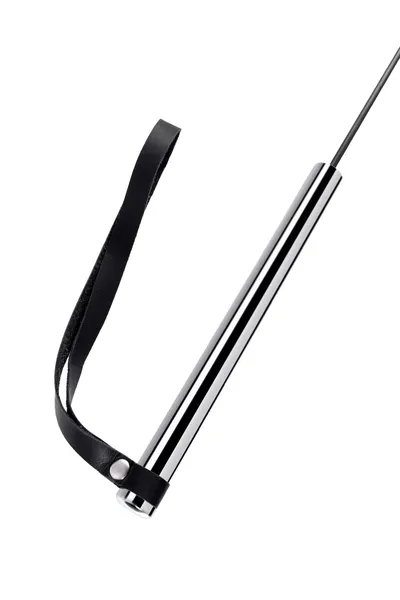 Pecado BDSM stack, sa metalnom drškom, koža, crna