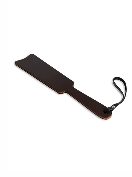 Paddle Crna tvrda od prave kože, drveta i HDF premaza venge boje